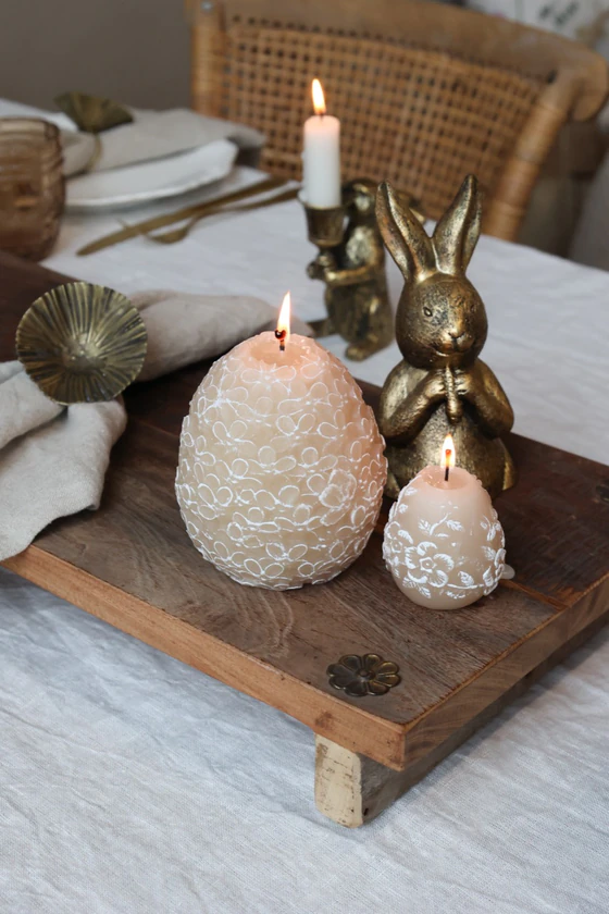 Dekorationsfigur Chic Antique Kaninchen mit Karotte Vintage-Look
