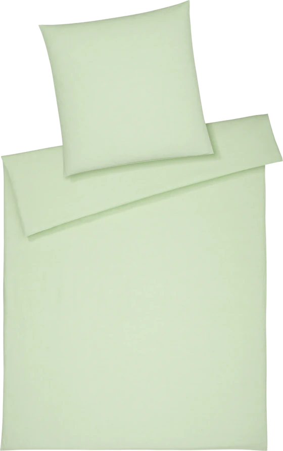 Bettwäsche-Garnitur Elegante Breezee-7038-43 Pastellgrün Baumwolle