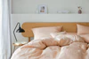 Bettwäsche-Garnitur Breezee-7038 Pfirsich Elegante Mako-Satin