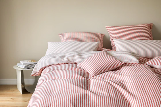 Bettwäsche-Garnitur Bold-7130 Wassermelone – Elegante Mako-Satin