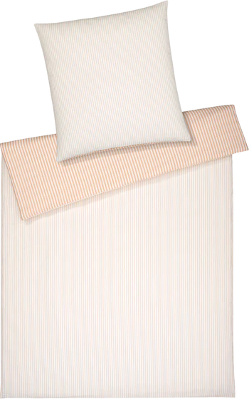 Bettwäsche-Garnitur Mako-Satin Bold-7130 Pfirsich Elegante