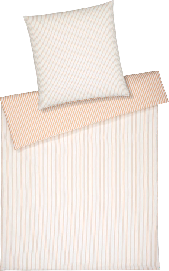 Bettwäsche-Garnitur Mako-Satin Bold-7130 Pfirsich Elegante