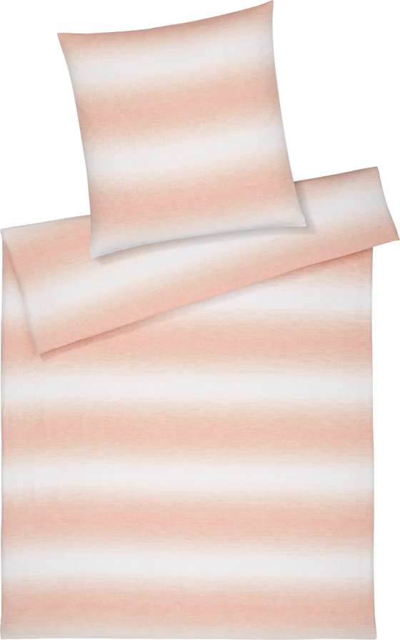 Bettwäsche-Garnitur Mako-Satin Layer-7131-8 Pfirsich Elegante