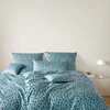 Bettwäsche-Garnitur Elegante Leolook 24547 Aquagrün Baumwolle