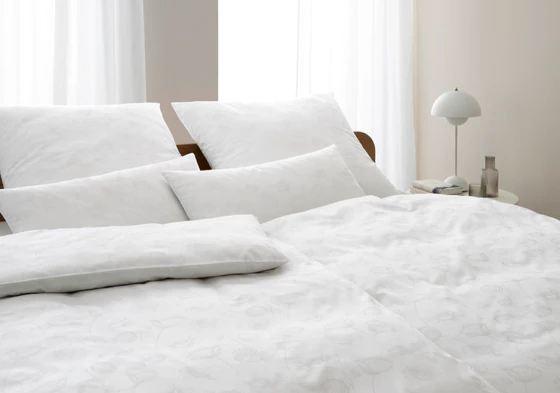 Bettwäsche-Garnitur Weiß Poppy-24558-0 – Elegante Mako-Satin