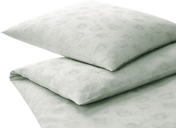 Bettwäsche-Garnitur Elegante Poppy-24558 Pastellgrün Baumwolle