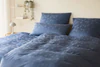 Bettwäsche-Garnitur Rotondo-24569 Nachtblau – Elegante Mako-Satin