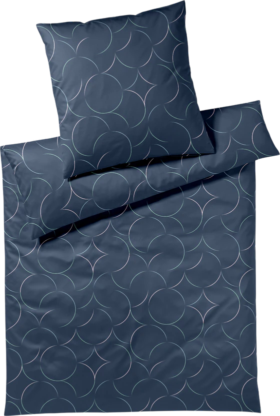 Bettwäsche-Garnitur Nachtblau Circus-24579-2 Elegante Baumwolle