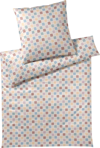 Bettwäsche-Garnitur Mako-Satin 24580-7 Natur Elegante Baumwolle