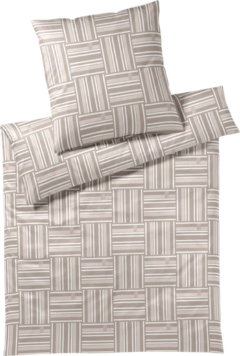 Joop! Bettwäsche-Garnitur Weave-4123 Sand Mako-Satin