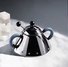Zuckerdose Alessi 9097 Edelstahl hellblau – Ikonisches Design