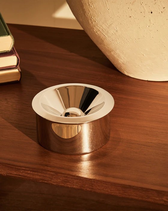 Aschenbecher Alessi 90010/I Edelstahl poliert minimalistisch
