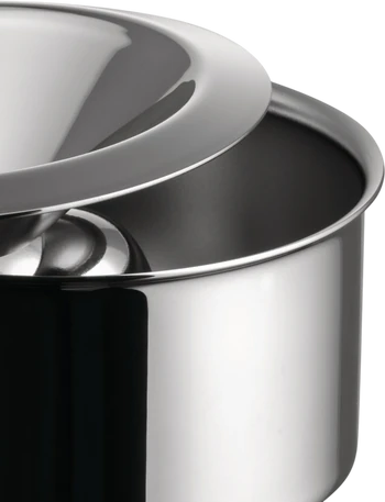 Aschenbecher Alessi 90010/I Edelstahl poliert minimalistisch