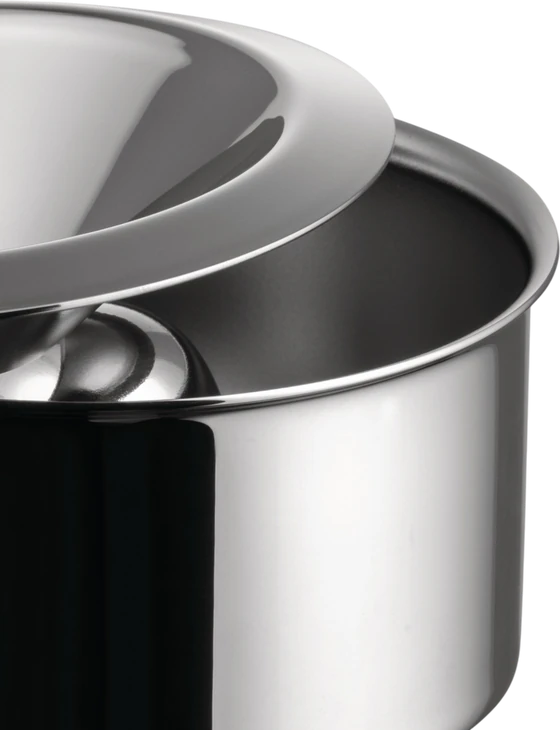 Aschenbecher Alessi 90010/I Edelstahl poliert minimalistisch