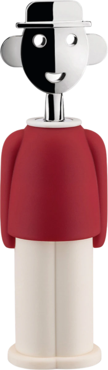 Design-Korkenzieher Alessi Alessandro M.-AAM23 R Rot – Stilvolles Geschenk