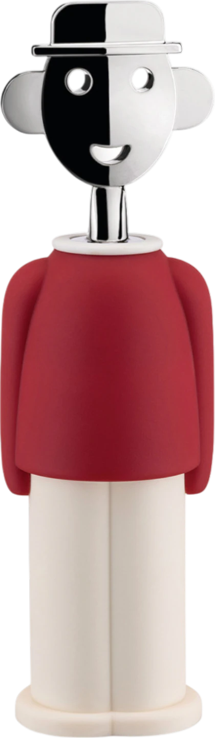 Design-Korkenzieher Alessi Alessandro M.-AAM23 R Rot – Stilvolles Geschenk