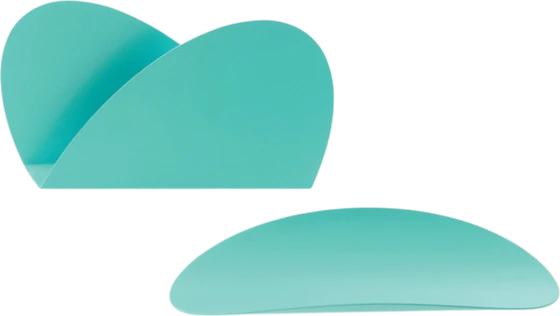 Aufbewahrungsset Alessi Ellipse-ABI09S LAZ türkis Stahl