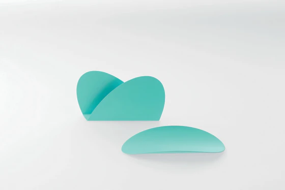 Aufbewahrungsset Alessi Ellipse-ABI09S LAZ türkis Stahl