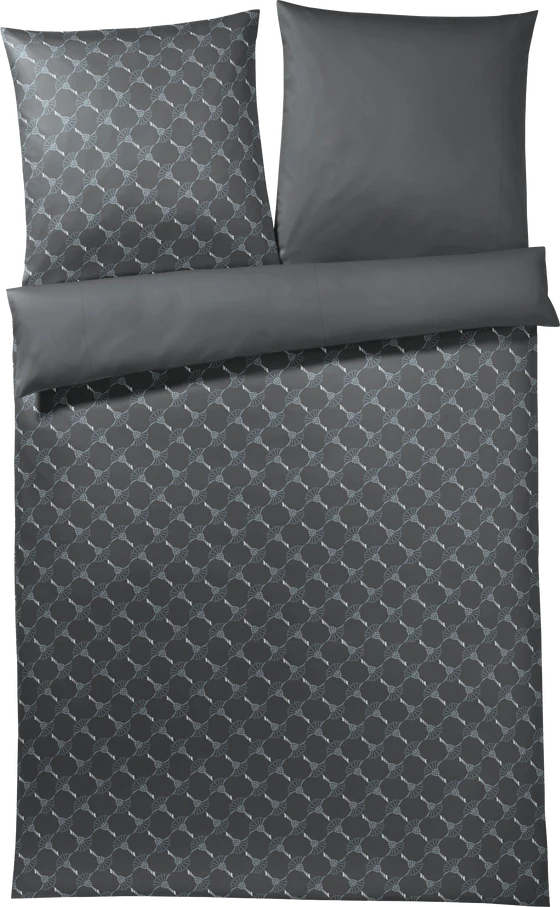 JOOP! Bettwäsche Cornflower Gradiant Graphit – Edler Mako-Satin mit modernem Design