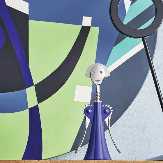 Design-Korkenzieher Alessi Anna G.-AM01 DAZ Blau – Ikonisches Sammlerstück