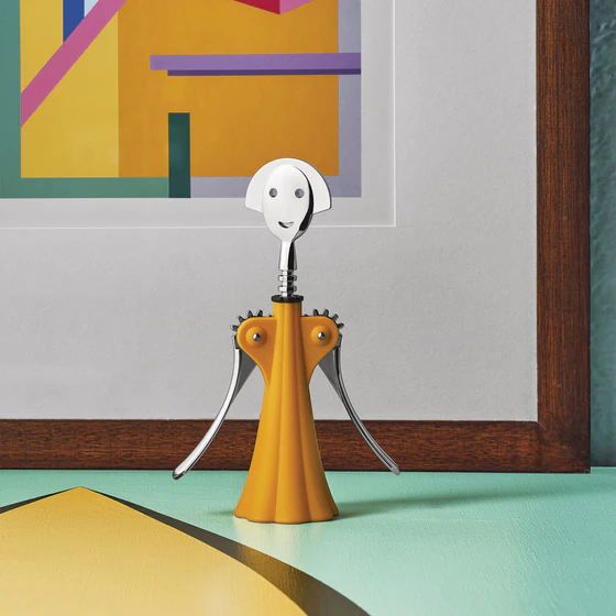 Design-Korkenzieher Alessi Anna G. AM01 DY Gelb – Ikonisches Sammlerstück