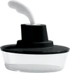 Butterdose mit Spachtel Alessi Ship Shape-ASG13 B Schwarz