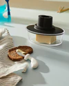 Butterdose mit Spachtel Alessi Ship Shape-ASG13 B Schwarz