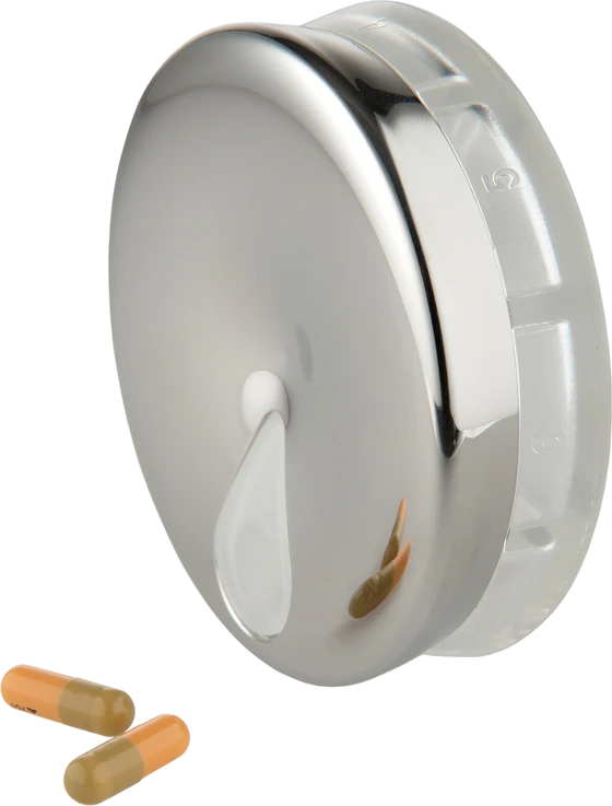 Pillendose Alessi YoYo-BM08 Edelstahl Kompakt Design