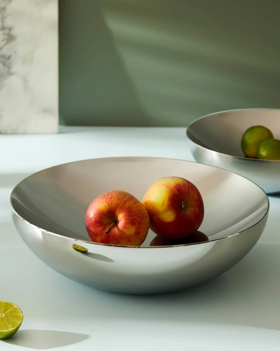 Doppelwandige Schale Alessi Double DUL02/25 Edelstahl 18/10