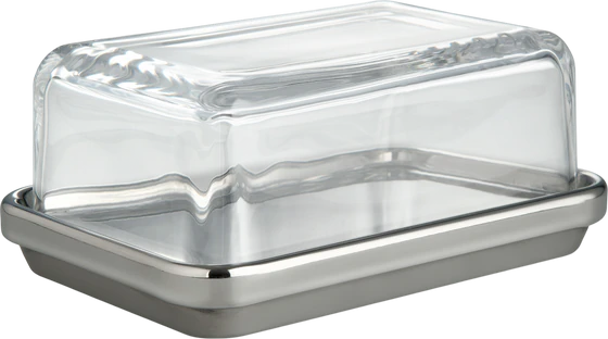 Butterdose Alessi-ES03 Edelstahl Glasdeckel – Edles Design