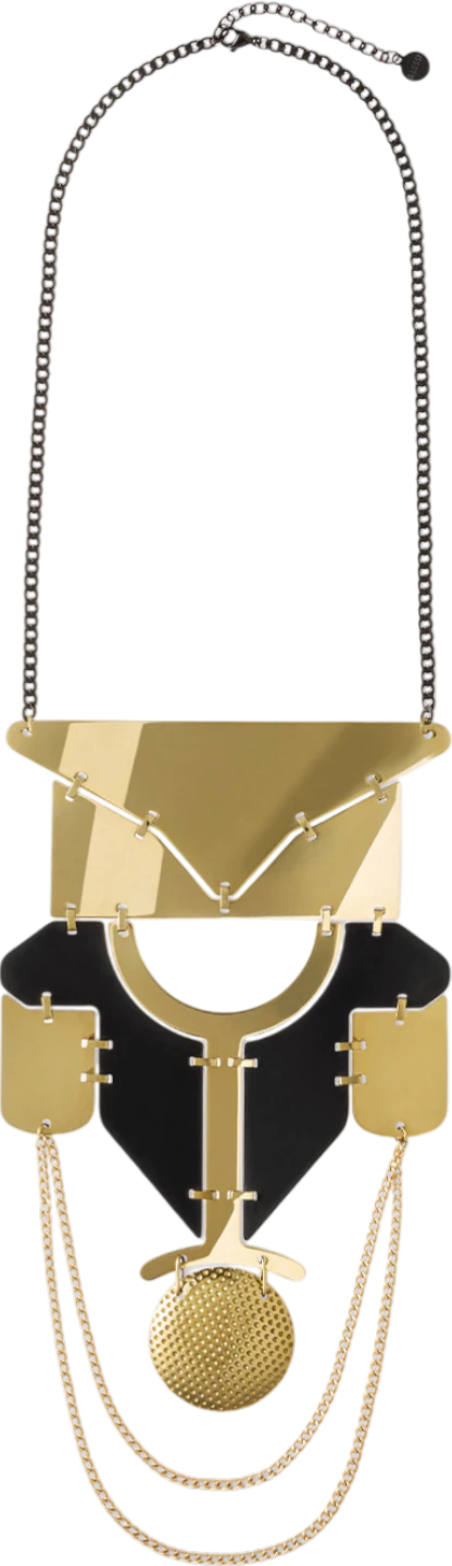 Halskette Alessi Lorica-ESA01 Gold Schwarz – Limitierte Edition