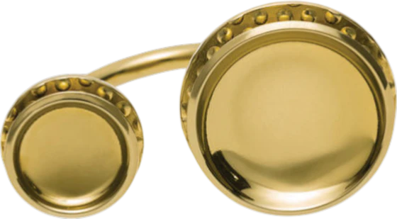 Schmuckring Alessi Acta-ESA03 Gold Stahl antiallergen