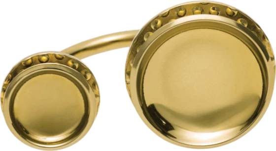 Schmuckring Alessi Acta-ESA03 Gold Stahl antiallergen