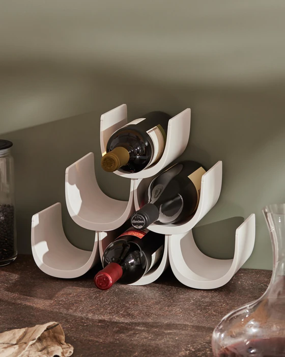 Modulares Flaschenregal Alessi Noè-GIA13 B Schwarz – Kombinierbar