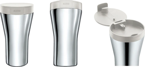 Doppelwandiger Thermobecher Alessi Caffa-GIA24 Edelstahl