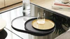 Rundes Serviertablett Alessi Pleats-JK02 Edelstahl Glanz