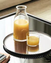 Rundes Serviertablett Alessi Pleats-JK02 Edelstahl Glanz