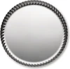Rundes Serviertablett Alessi Pleats-JK02 Edelstahl Glanz