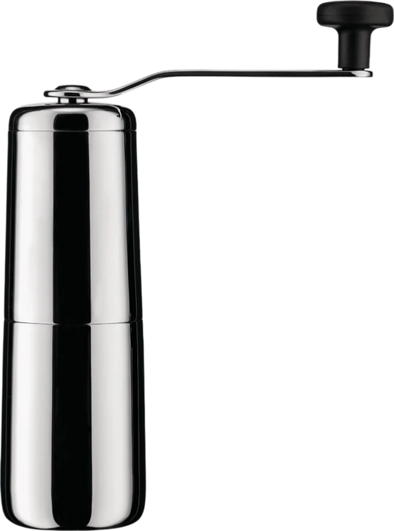 Manuelle Kaffeemühle Alessi KT01 Edelstahl – Minimalistisches Design