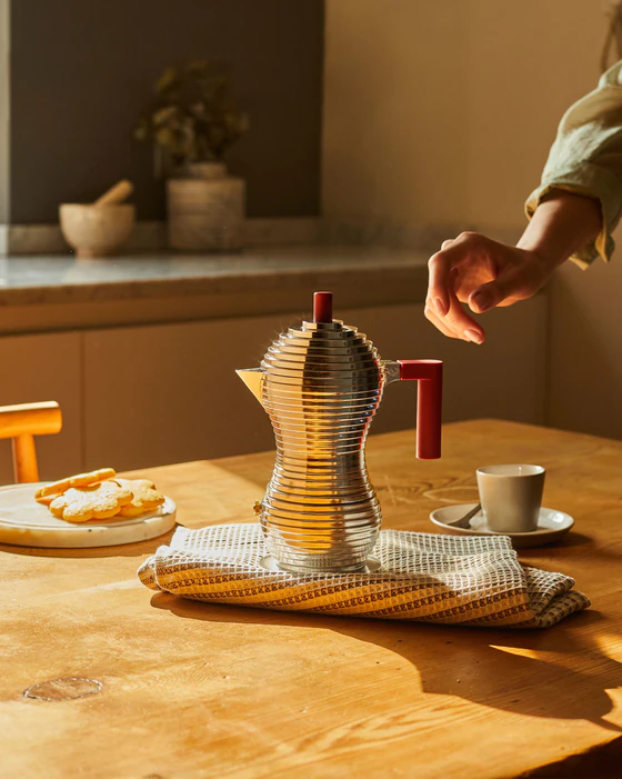 Espressokocher Alessi Pulcina MDL02/3 für 3 Tassen Aluminium
