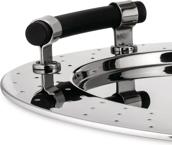 Ovales Serviertablett Alessi MG09 Edelstahl 18/10 Glanz
