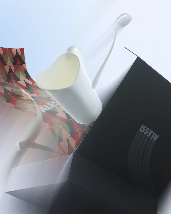 Alessi Tassen- und Löffel-Set Tea-MMI24 Porzellan Edelstahl