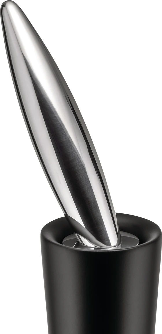 Alessi MP1562 Salz- & Pfeffermühle – Gewürzmühle aus Buchenholz | Schwarz