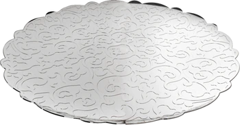 Rundes Serviertablett Alessi Dressed-MW107 Edelstahl 35 cm