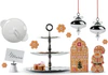 Etagere Alessi Dressed-MW52/3 – Edelstahl mit Reliefdekor