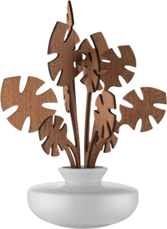 Alessi Diffusor mit Mahagoni-Blätter Brrr-MW64-3
