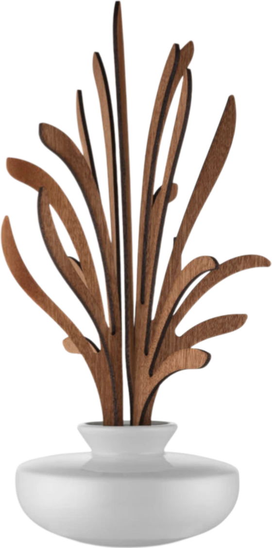 Alessi Diffusor mit Mahagoni-Blätter Ahhh MW64-4