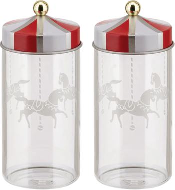 Gewürzbehälter-Set Alessi Circus MW68S2 – Hochwertiges Glas