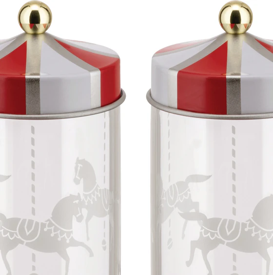 Gewürzbehälter-Set Alessi Circus MW68S2 – Hochwertiges Glas