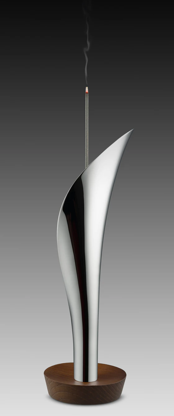 Alessi Lily MW71 Räucherstäbchenhalter – Edelstahl & Holz